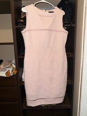 Tommy Hilfiger Pale Pink Sleeveless Sheath Dress